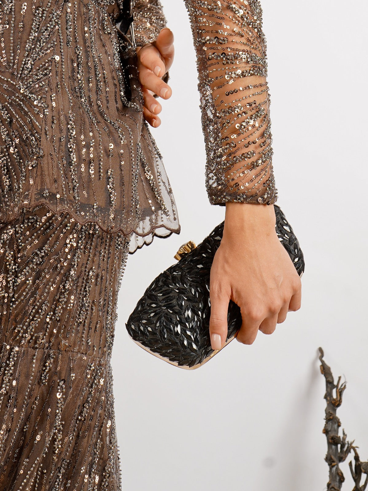Black Agate Clutch (with minor imperfections)