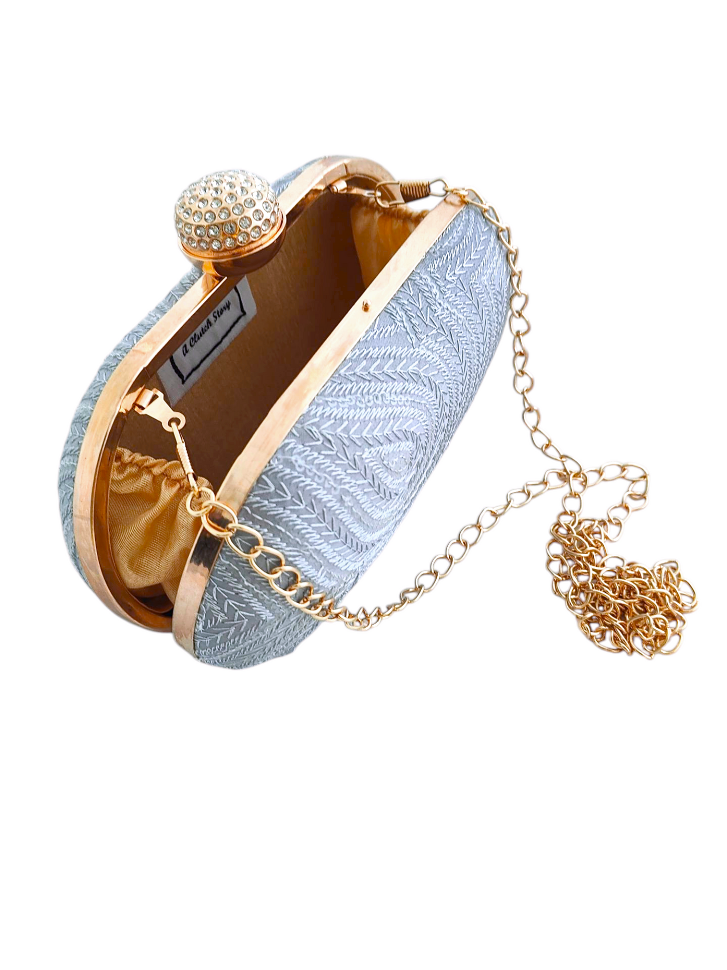 Baadal grey capsule Clutch