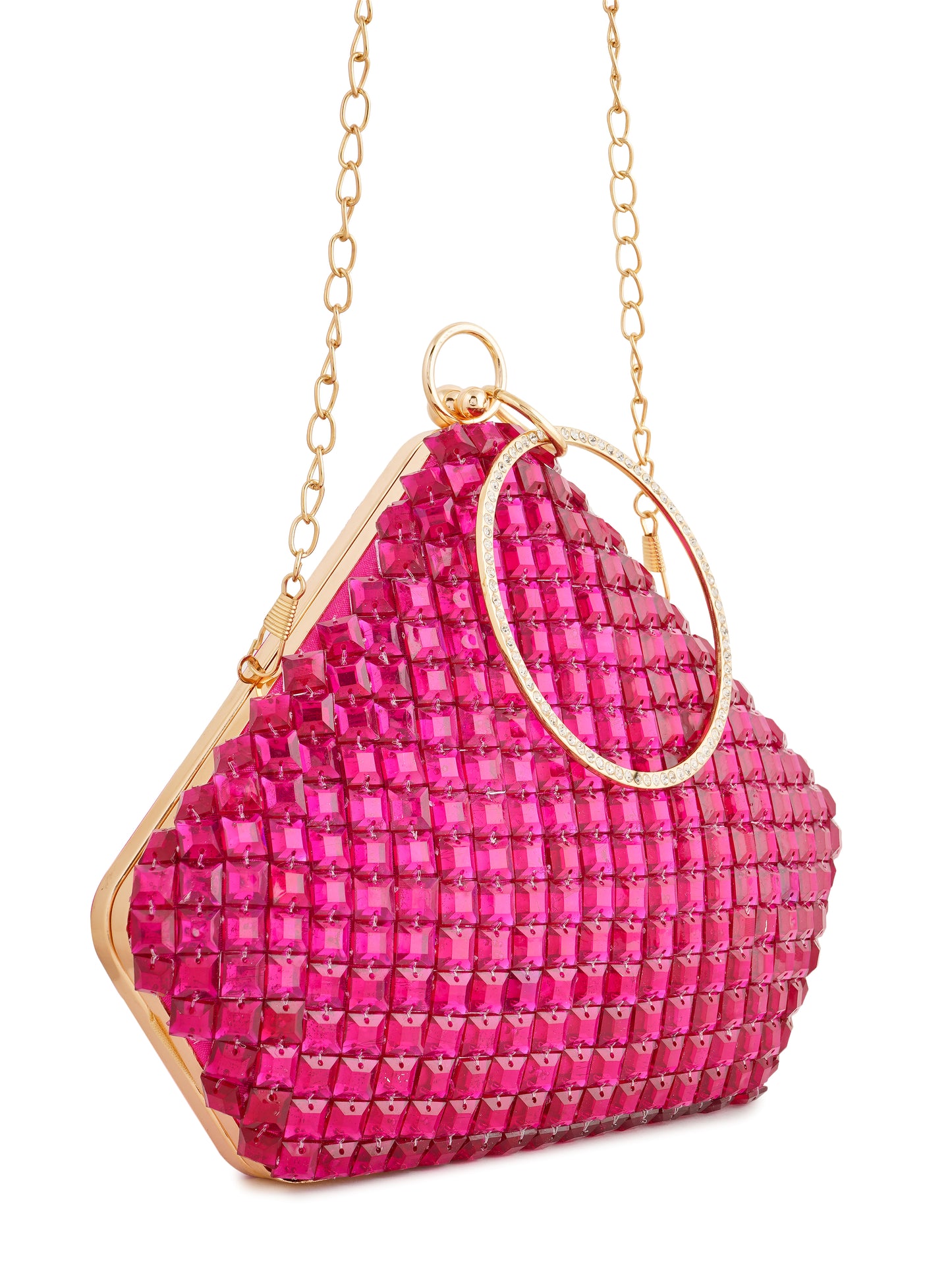 Ishita Dutta Pink Sapphire Diamond Clutch