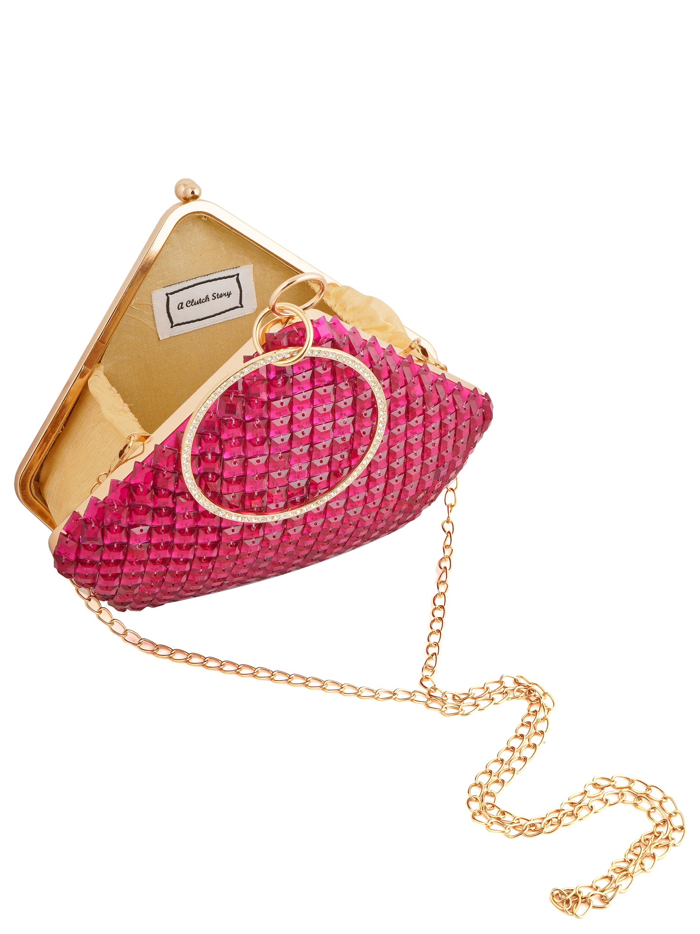 Ishita Dutta Pink Sapphire Diamond Clutch