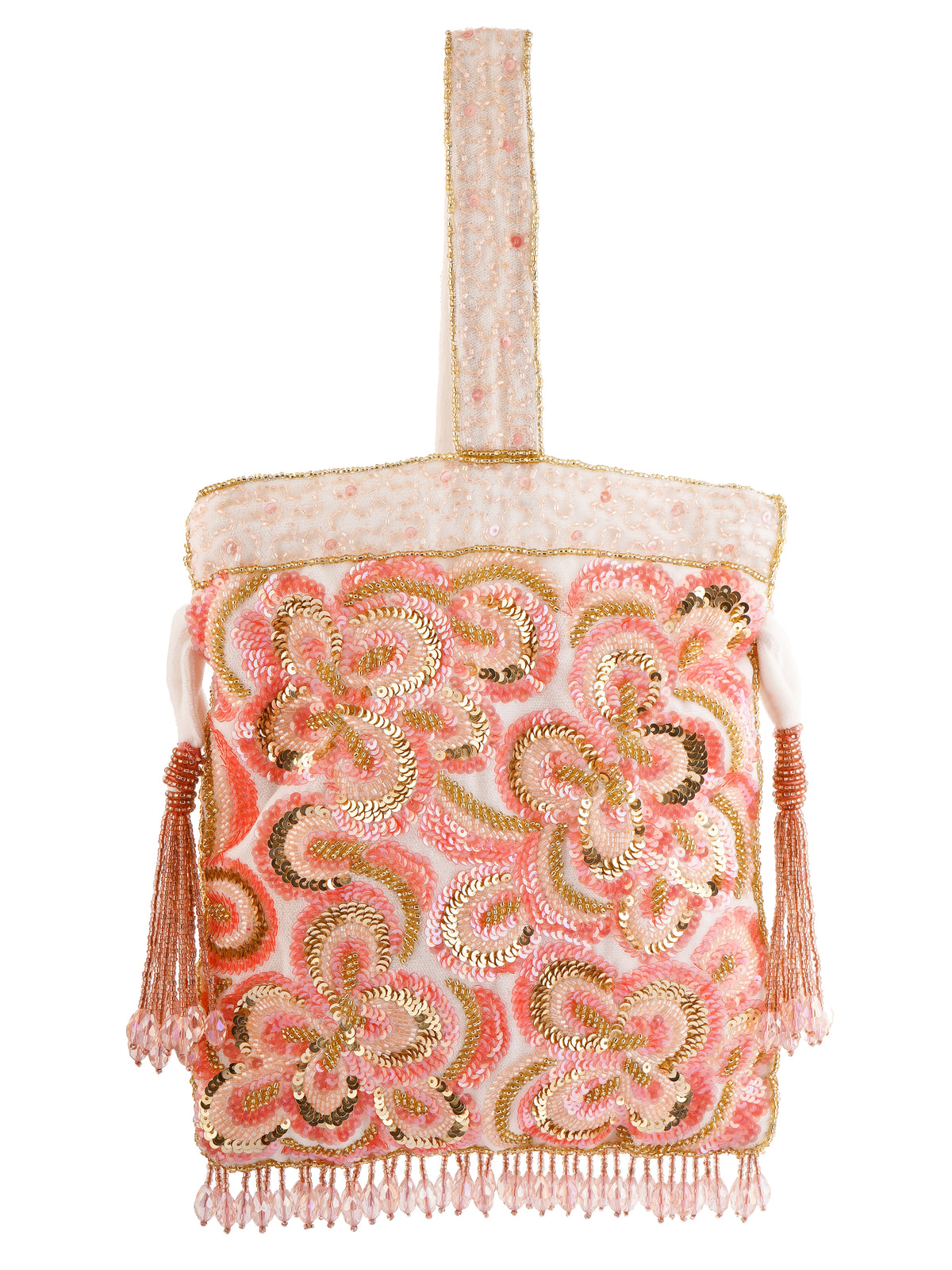 Peach Floral Potli