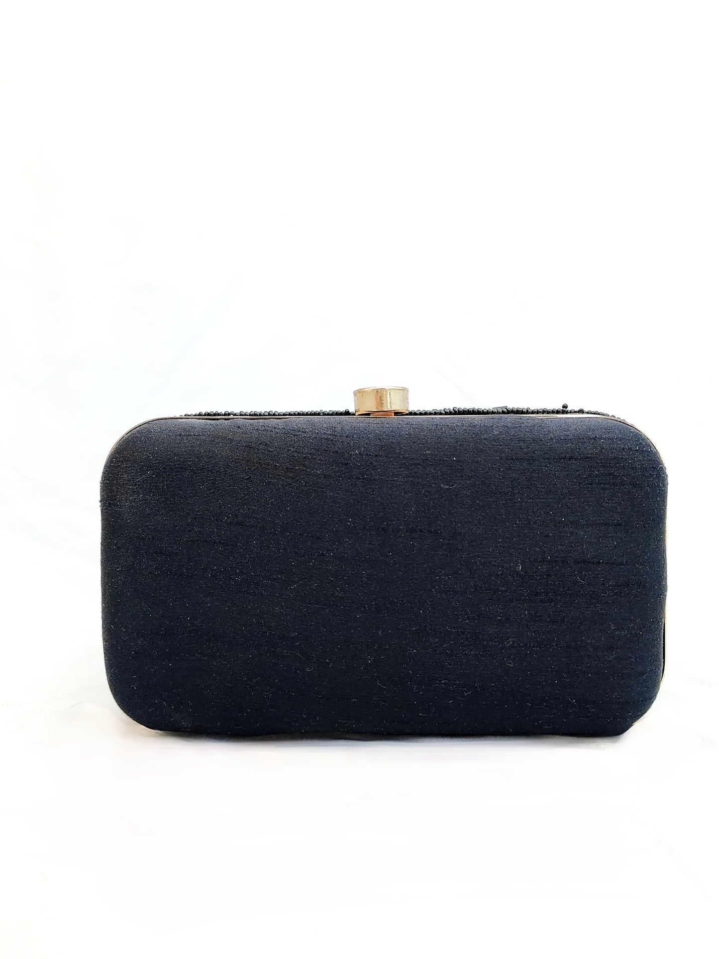 Sunny Leone Black Beaded Cleopatra Clutch