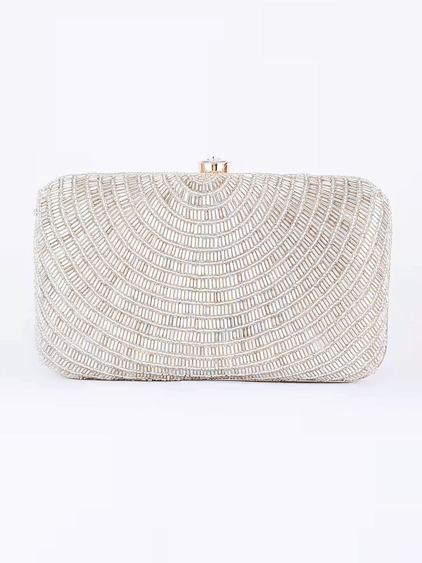 Shaheen Bhatt Silver Cleopatra Clutch