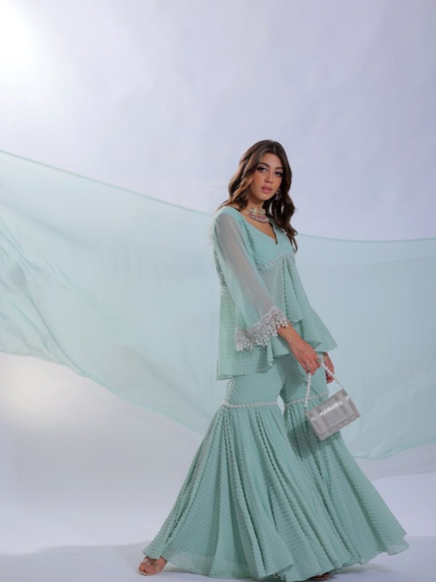 Silver Beaded Flapover
