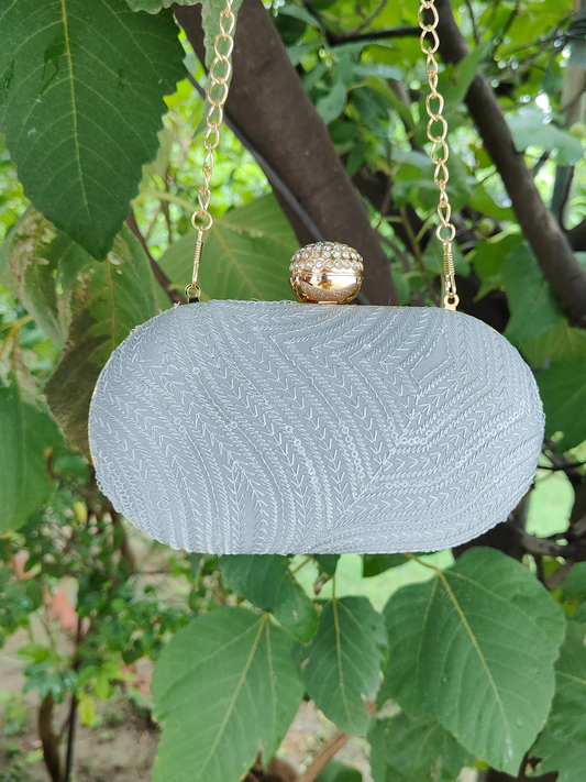 Baadal grey capsule Clutch