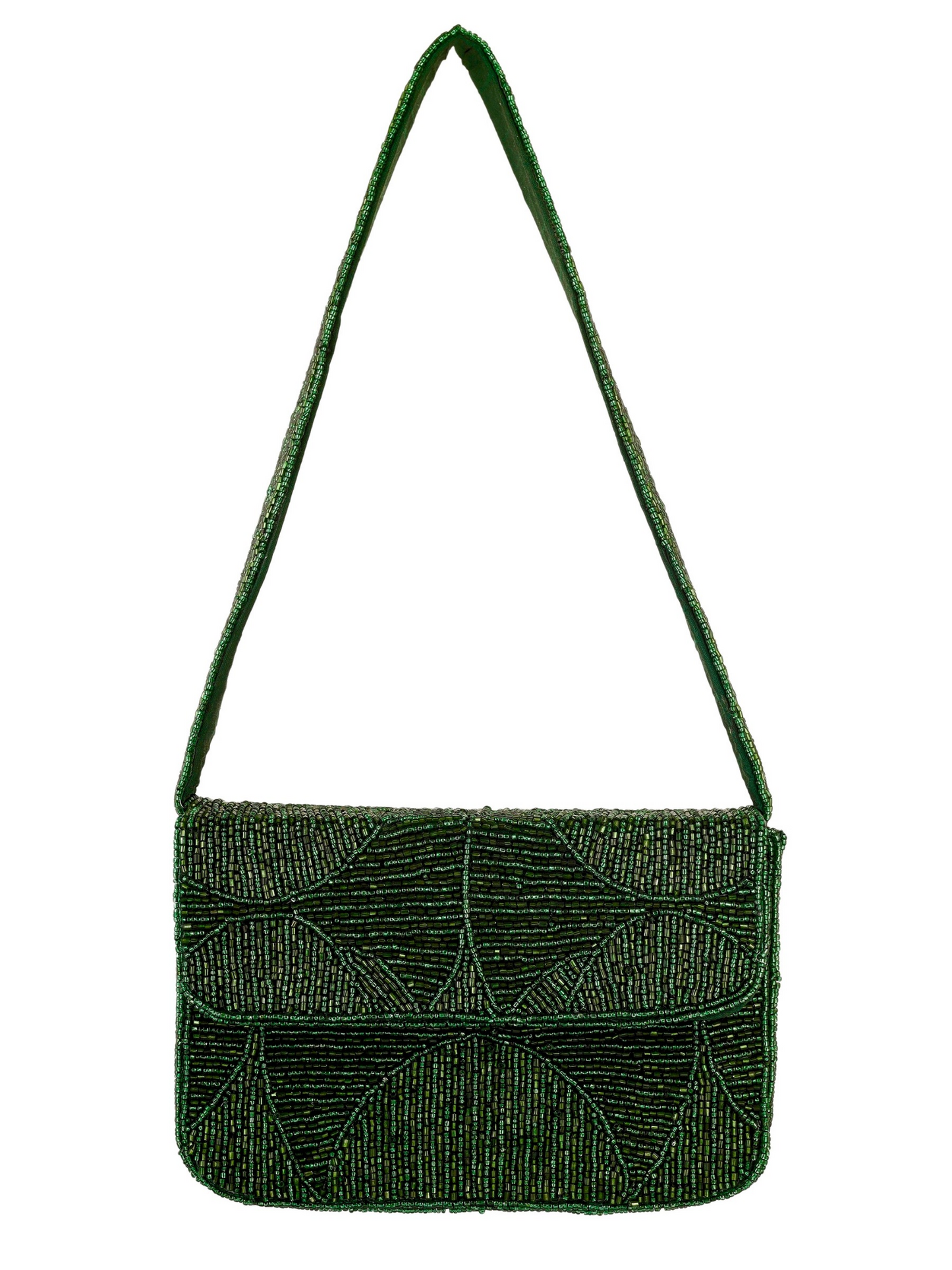 Evergreen Luxe Beaded Purse