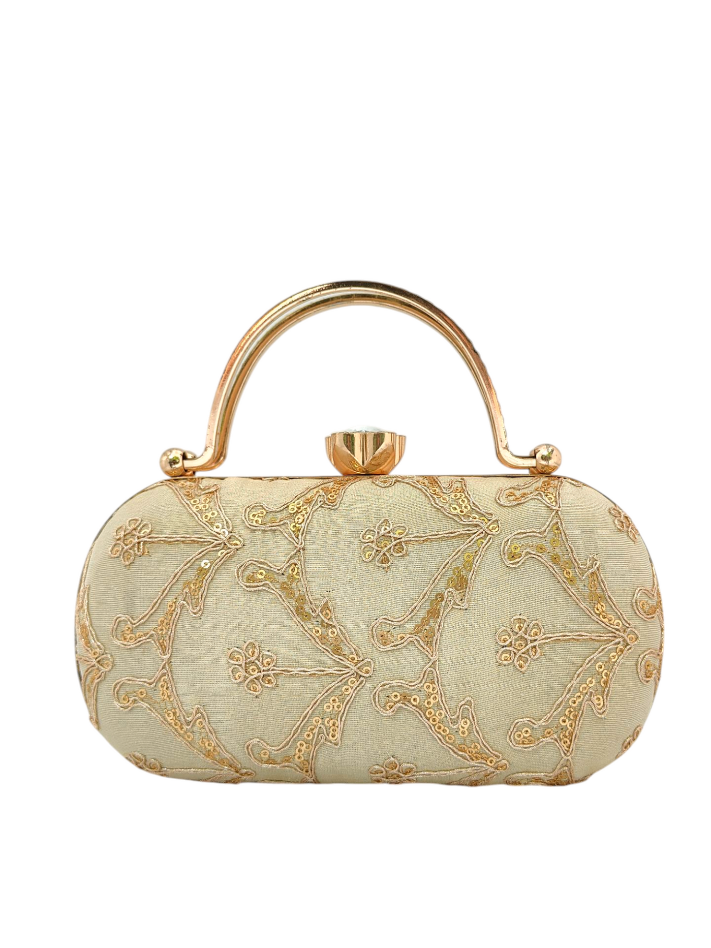 Sunehri gold rectangle Clutch