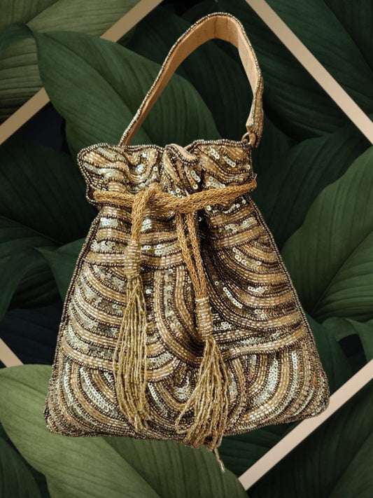 Glittering Gold Potli