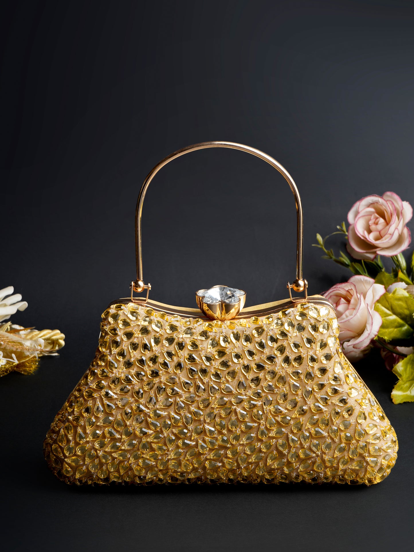 Gold Topaz Clutch - With Minor Imperfections