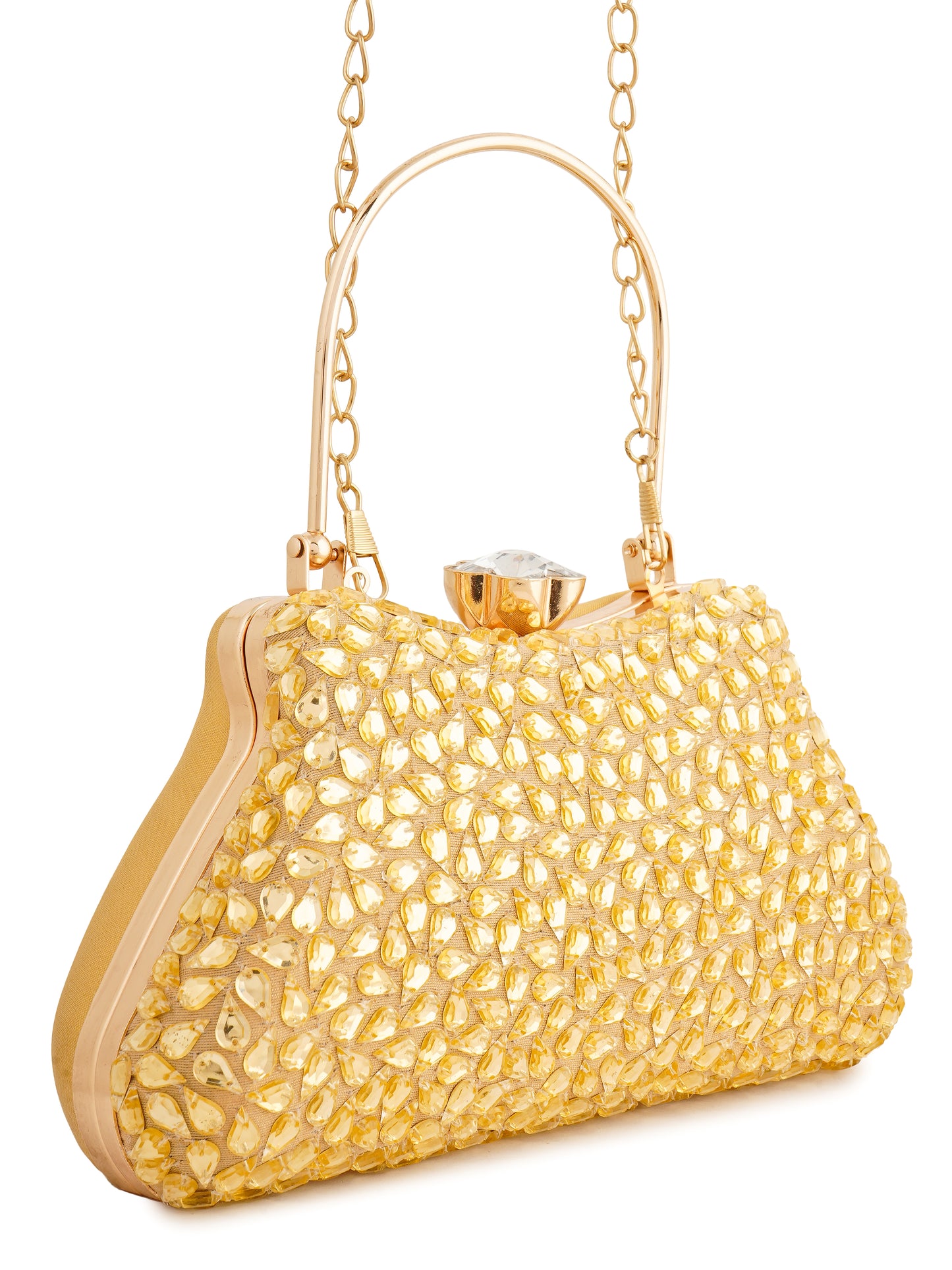Gold Topaz Clutch - With Minor Imperfections
