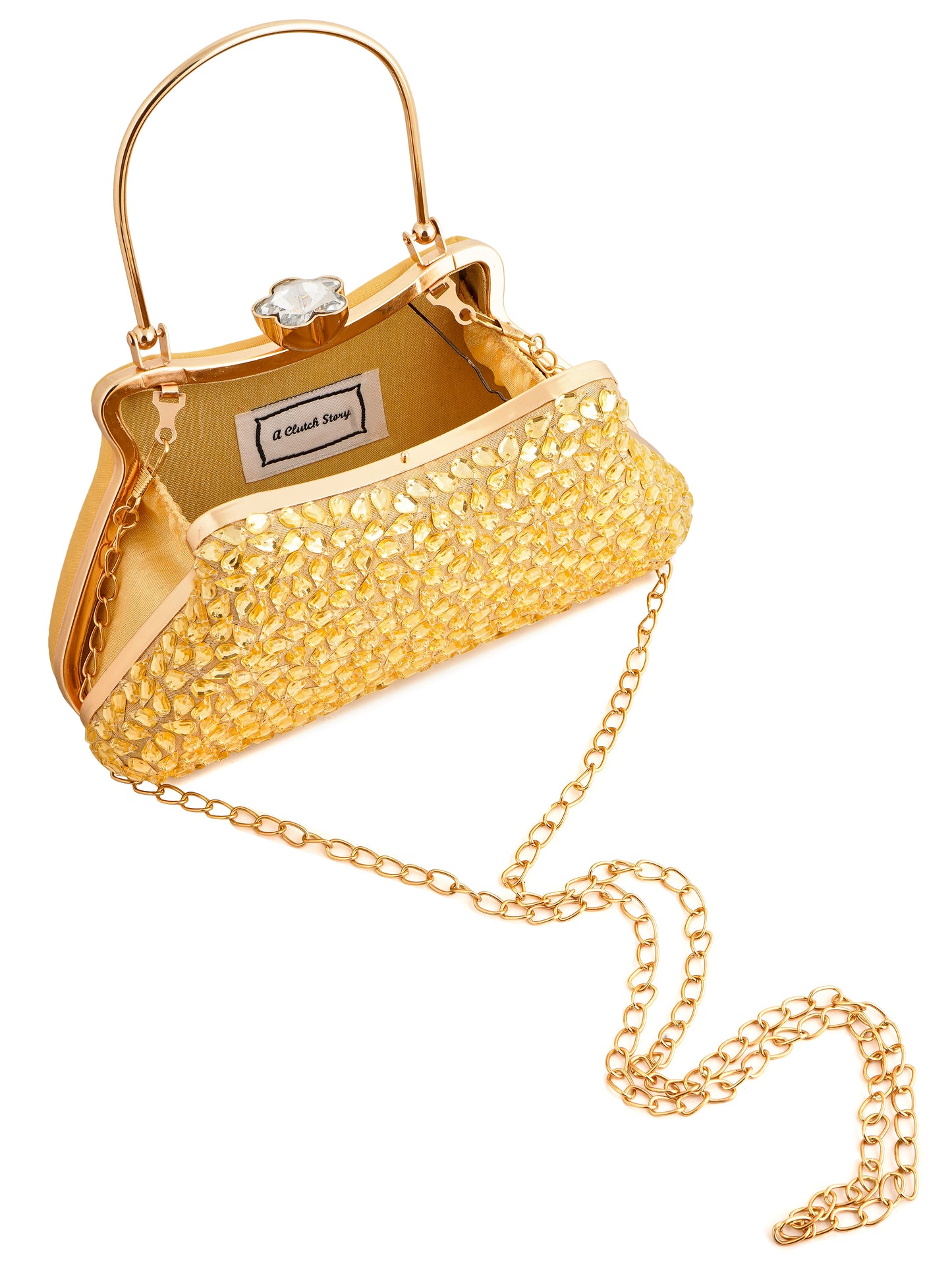 Gold Topaz Clutch - With Minor Imperfections