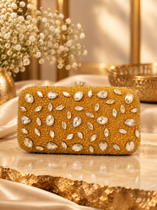 Crystal Studded Clutch