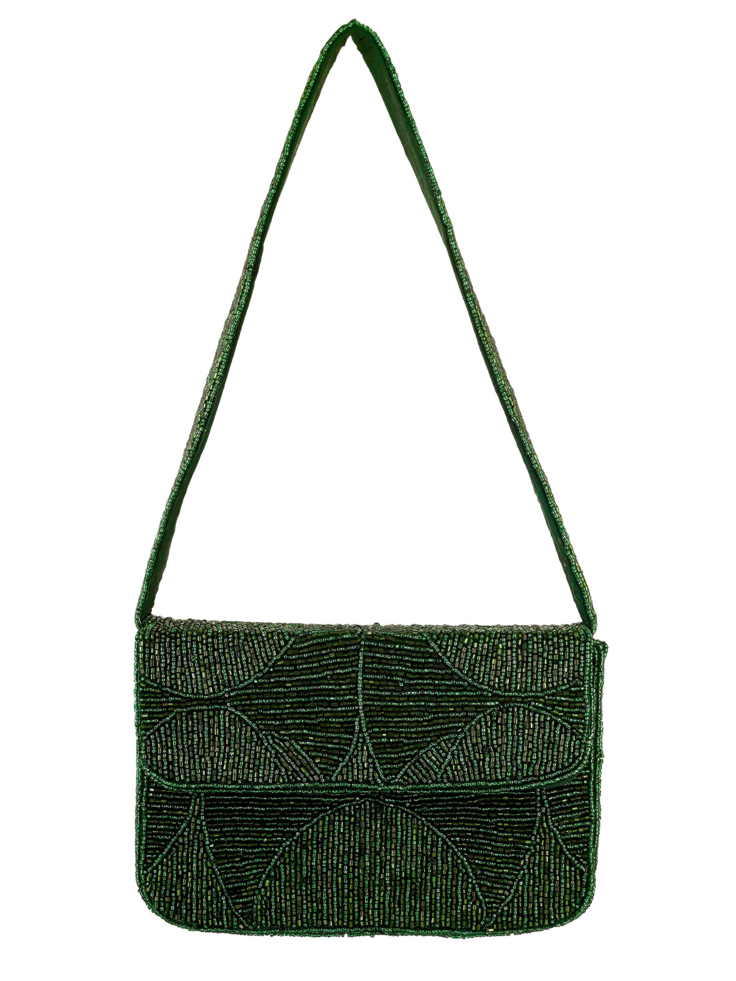 Evergreen Luxe beaded clutch purse by aclutchstory with intricate beadwork and elegant design for special occasions.
