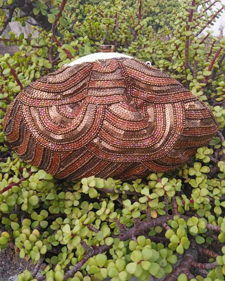 Glittering tassels Batua
