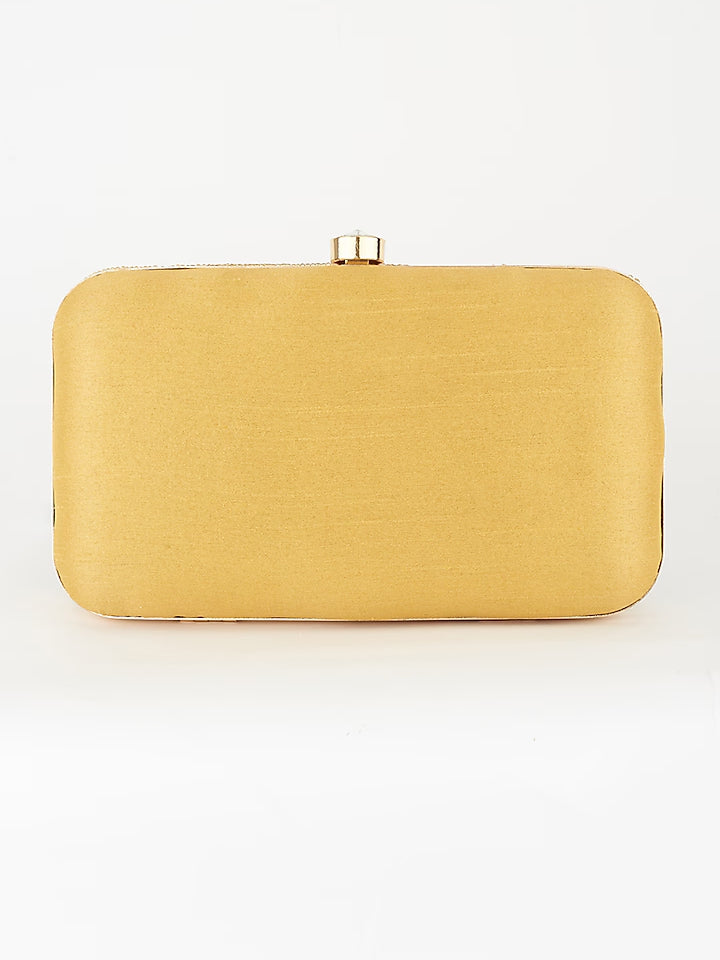 Gold Cleopatra Clutch as seen on Masoomminawala