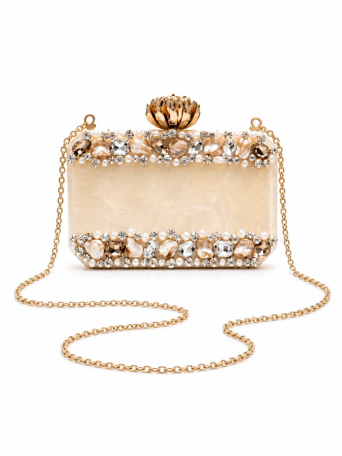 Gold Spotlight Resin Clutch