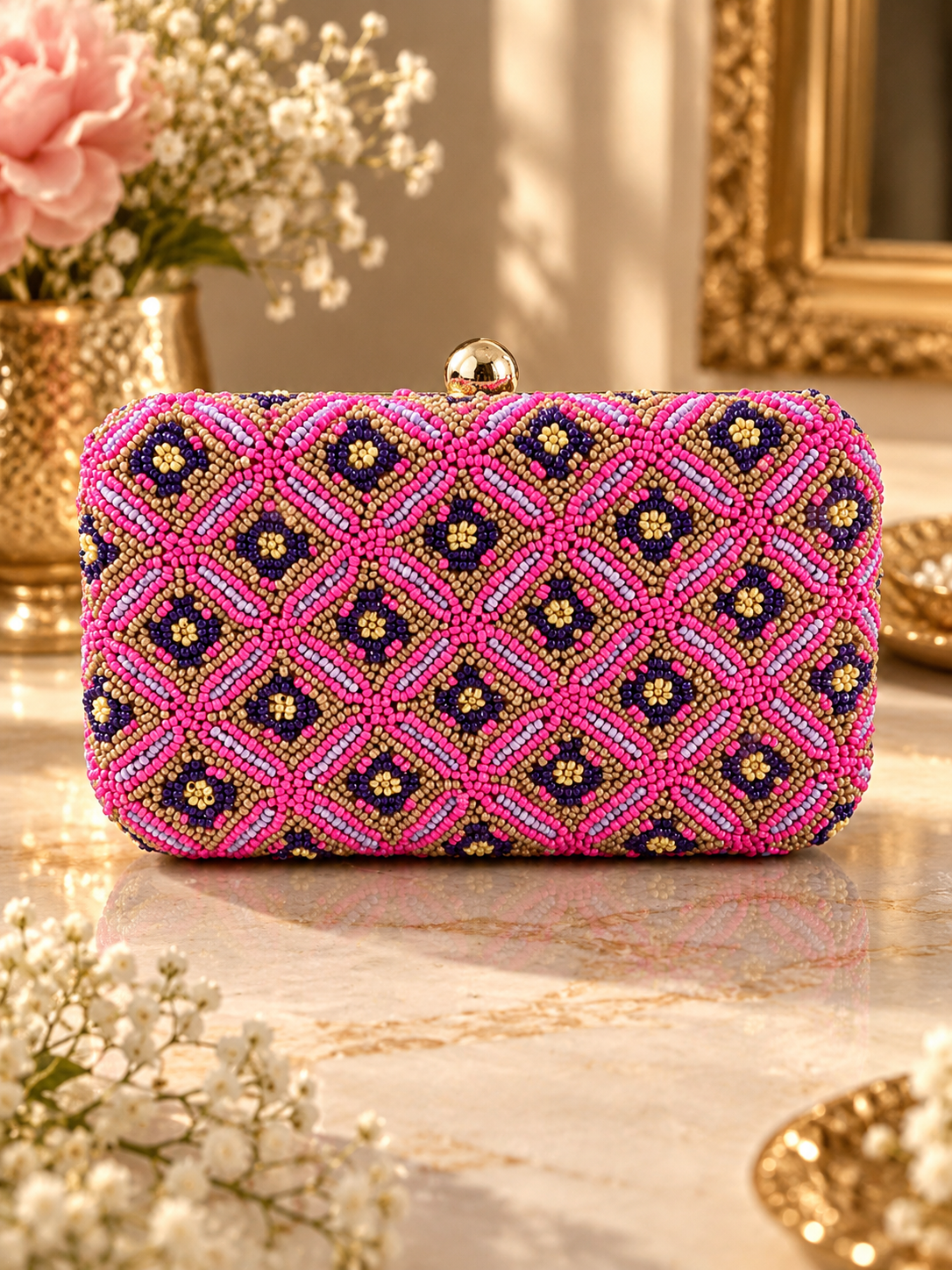 Gulnaar Beaded Clutch