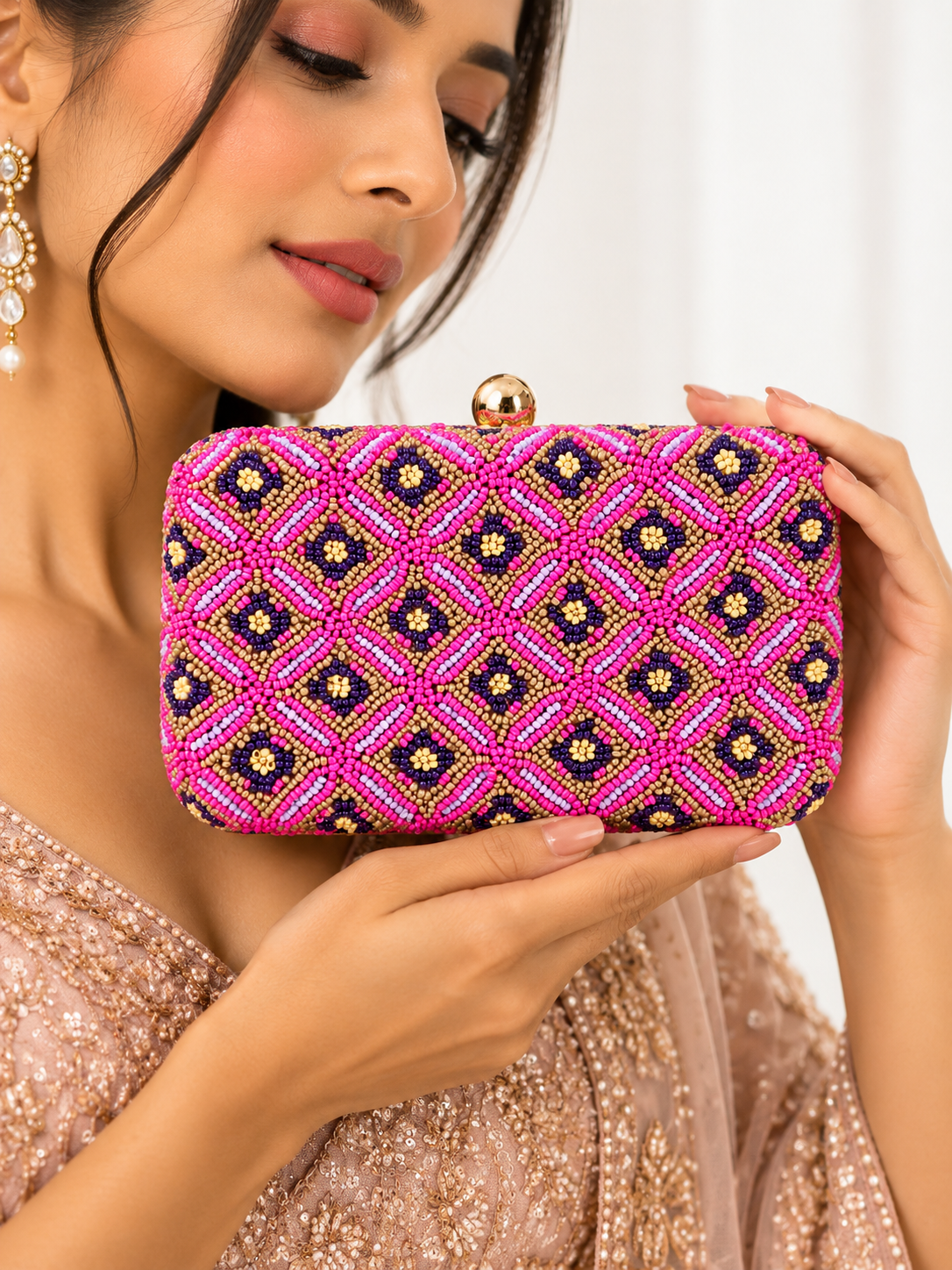 Gulnaar Beaded Clutch