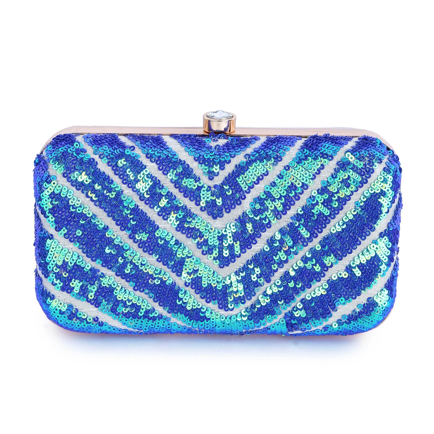 Blue soiree Clutch - Last piece left with minor imperfections