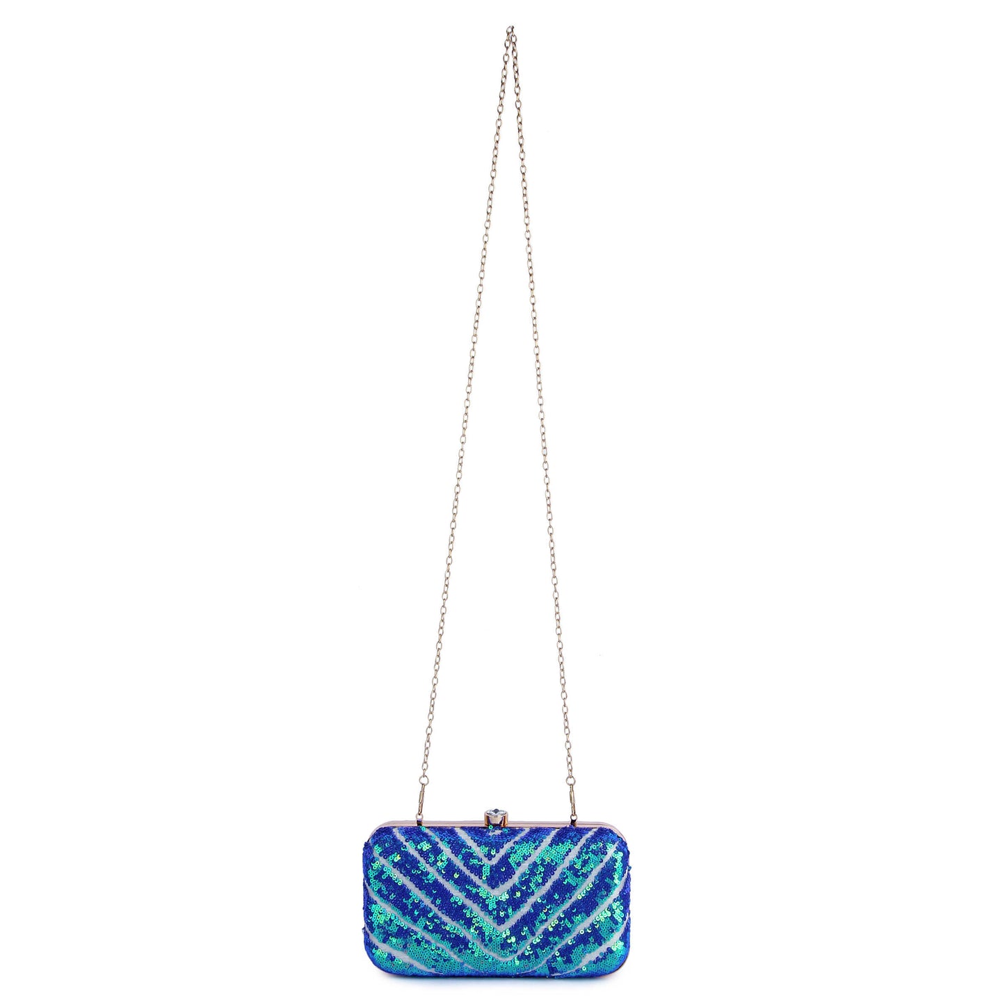 Blue soiree Clutch - Last piece left with minor imperfections