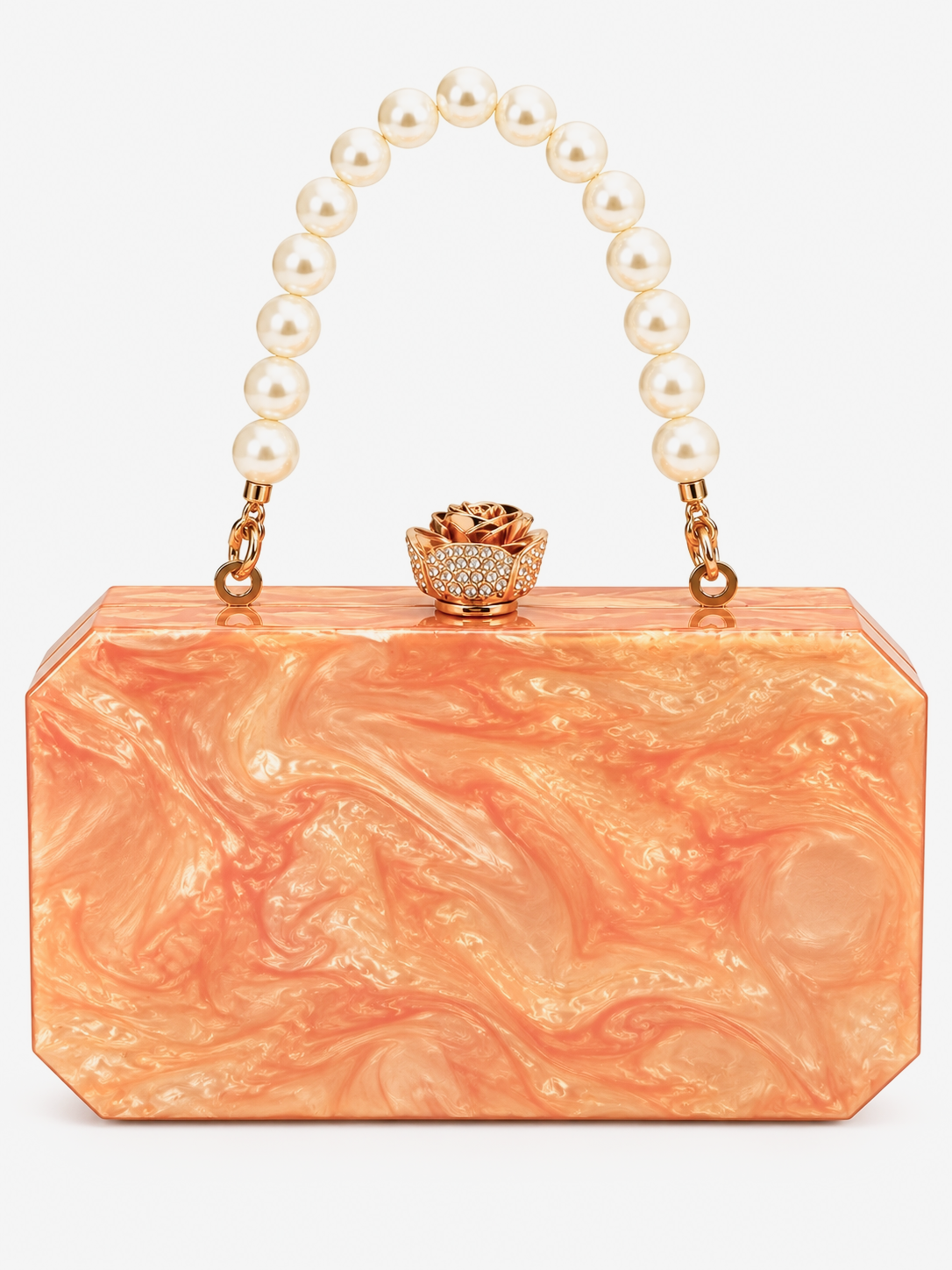Peach Customized Name Clutch (Copy)