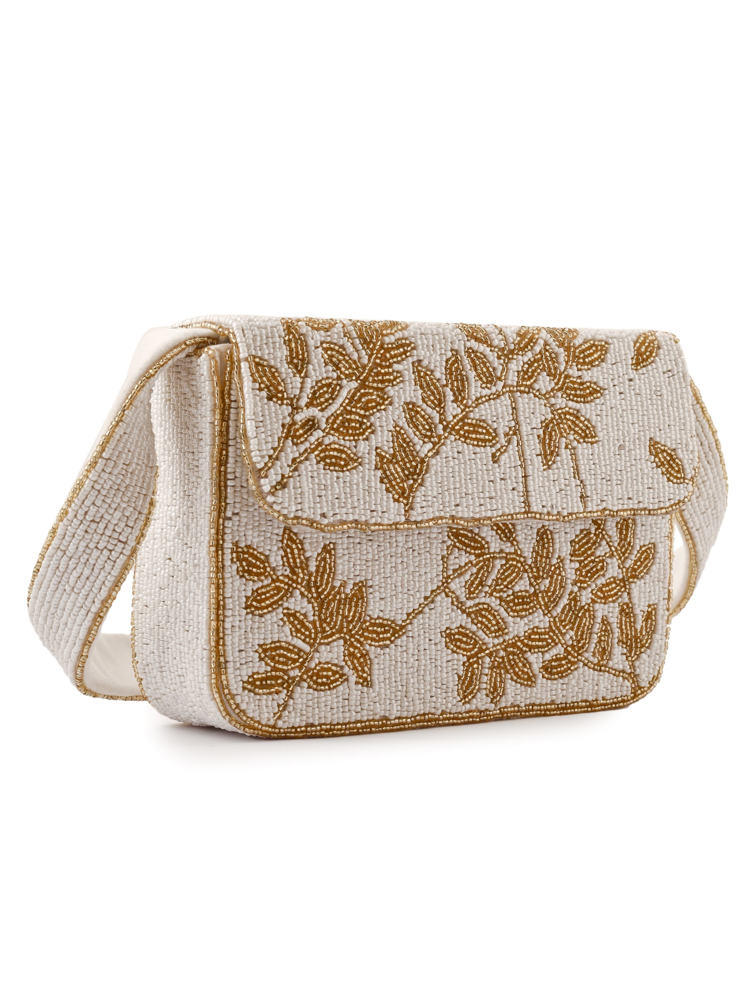 Ivory and gold gleam clutch purse by aclutchstory with a sleek design and metallic accents, perfect for elegant occasions.