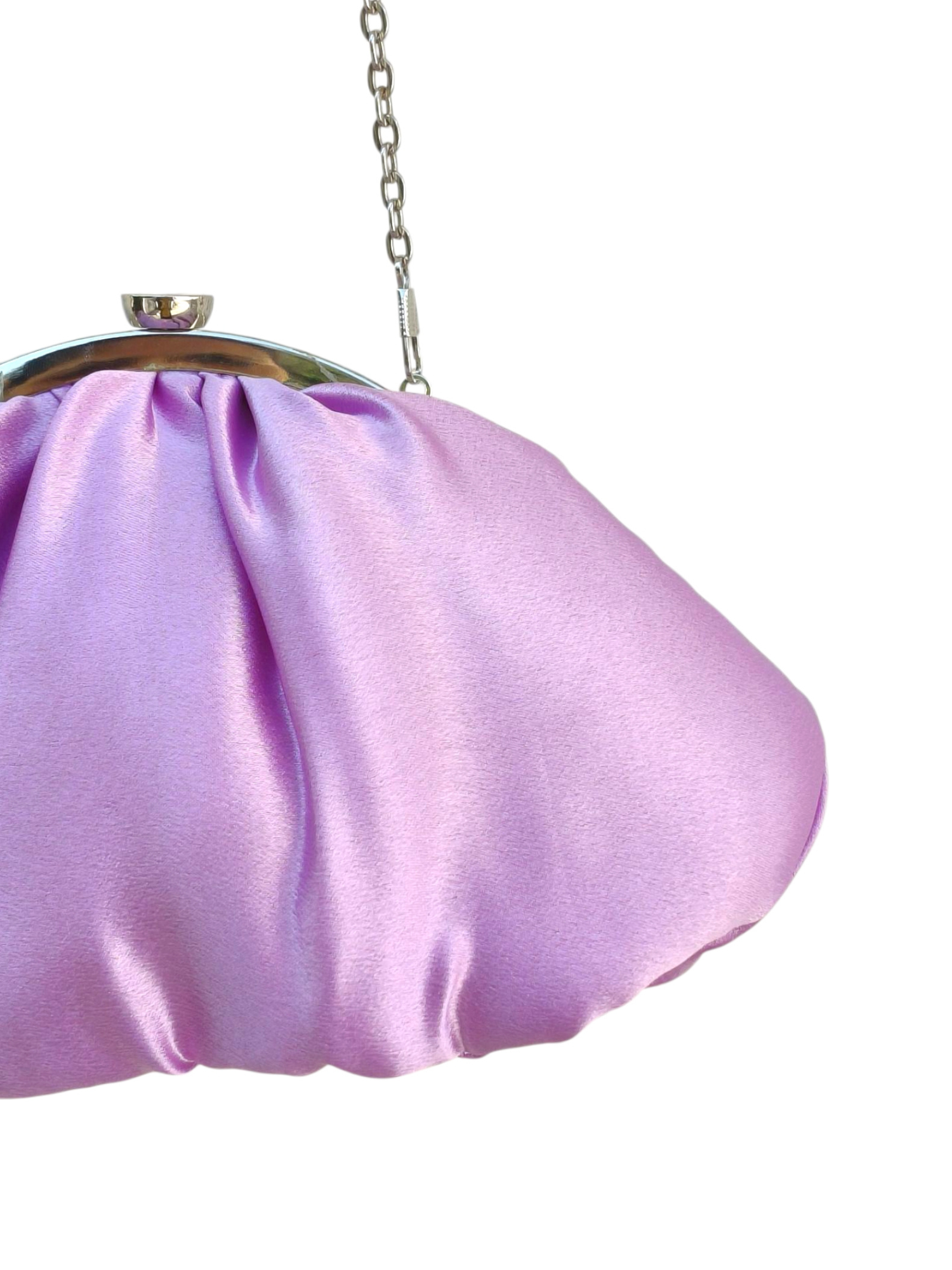 Lavender soft pouch by aclutchstory, limited edition with a smooth fabric exterior and compact size for storage or travel.