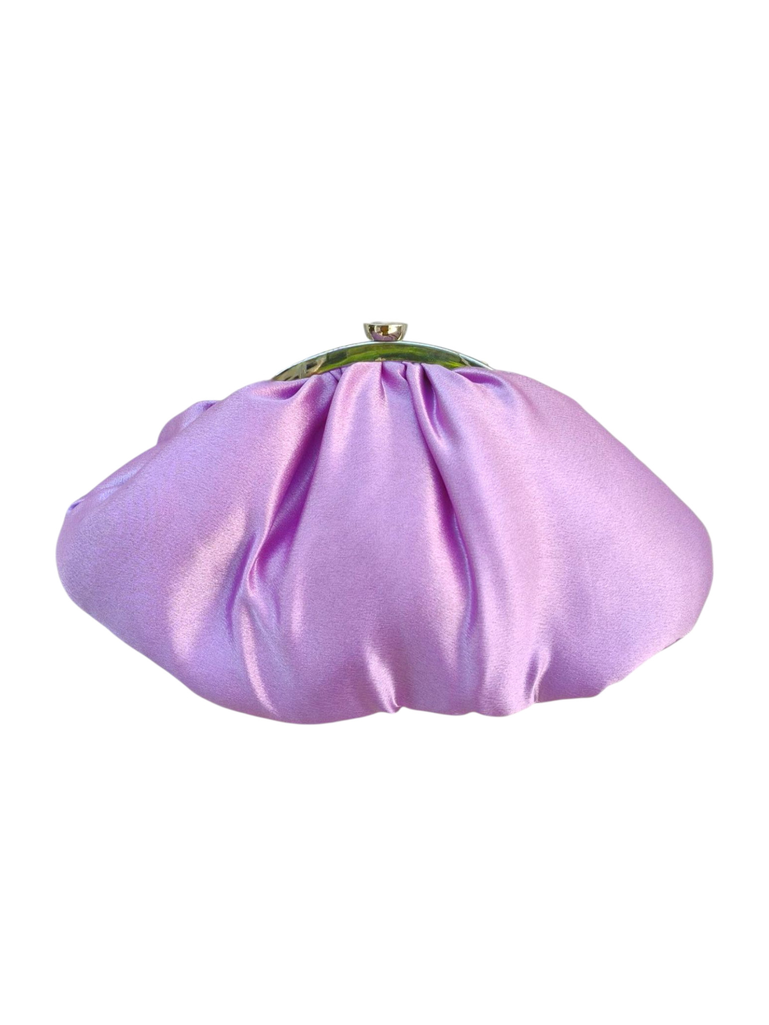 Lavender soft pouch by aclutchstory with a textured fabric design, ideal for small accessories or jewelry storage.