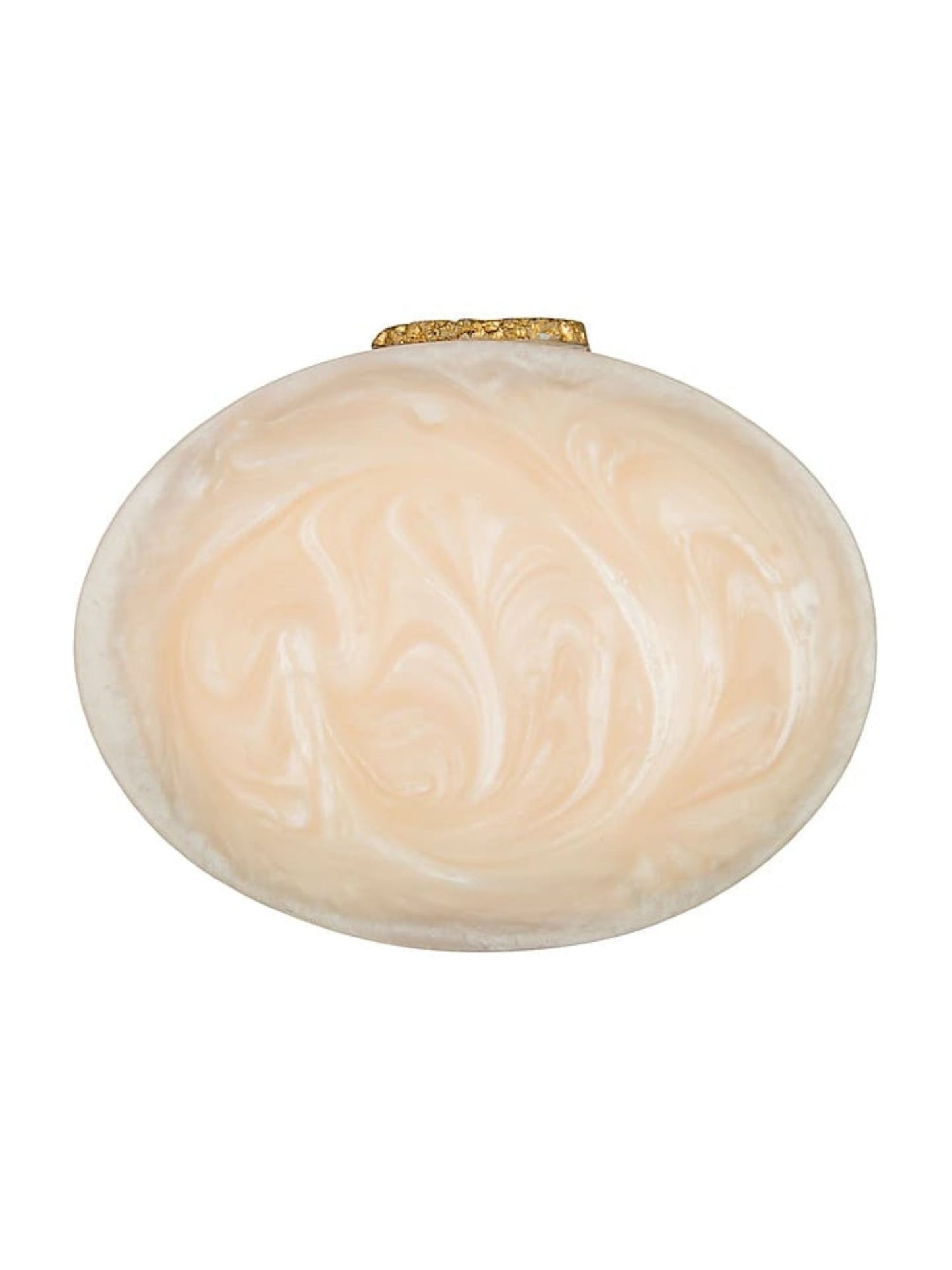 Oval agate resin clutch bag with gold accents, featuring a smooth, polished surface and elegant design by aclutchstory.