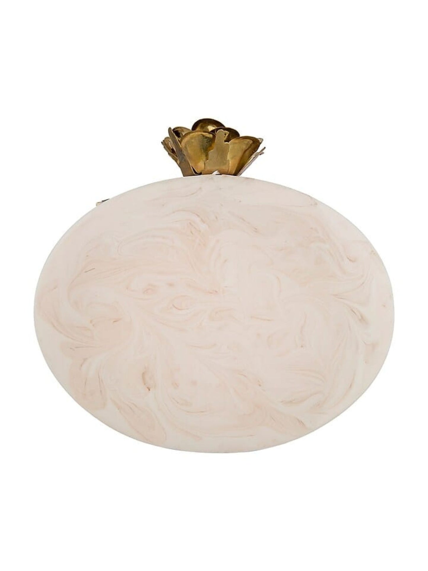 Oval Rose resin clutch by aclutchstory featuring a floral design and smooth resin surface, perfect for elegant occasions.