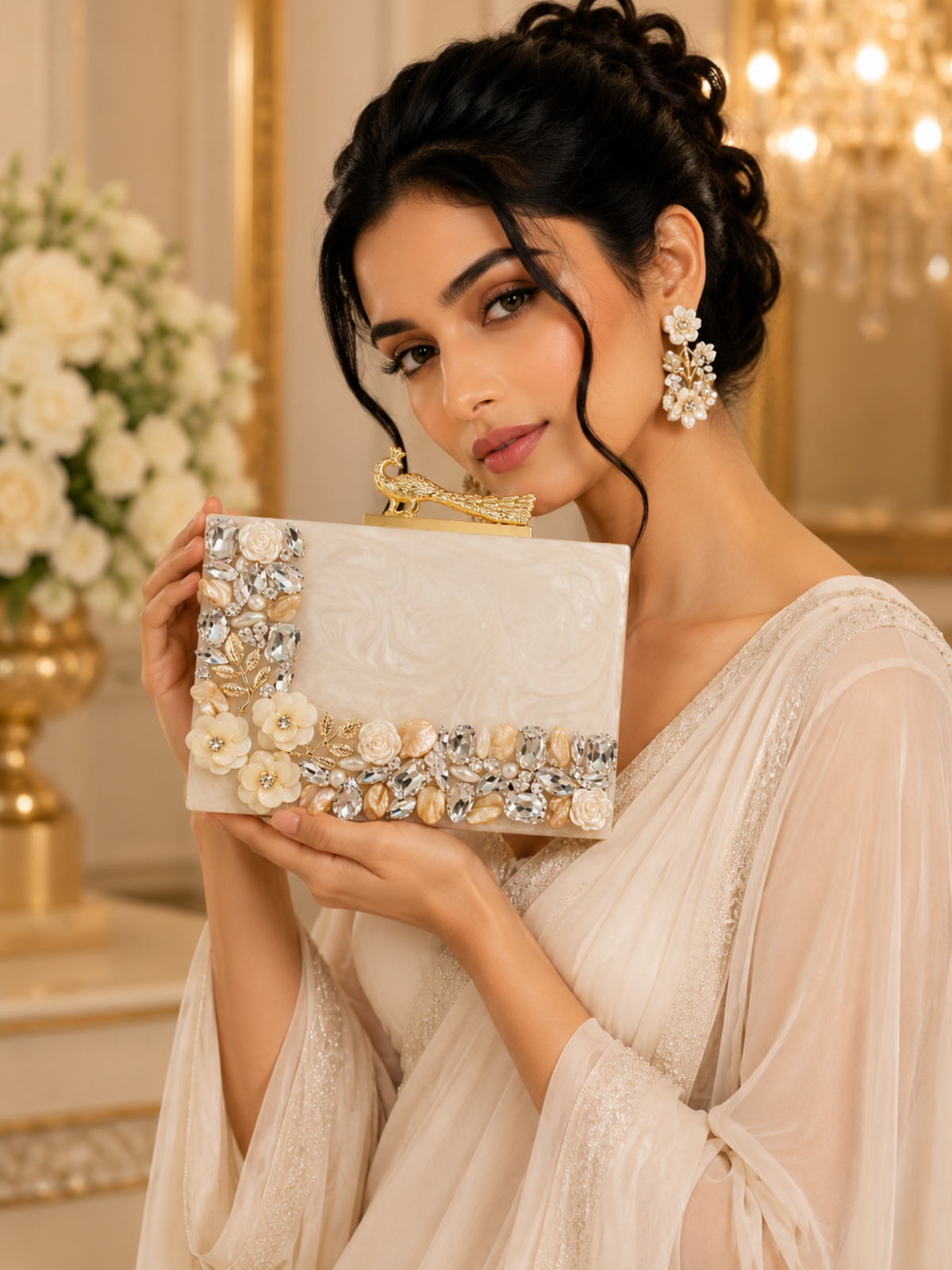 Peacock Spotlight Resin Clutch