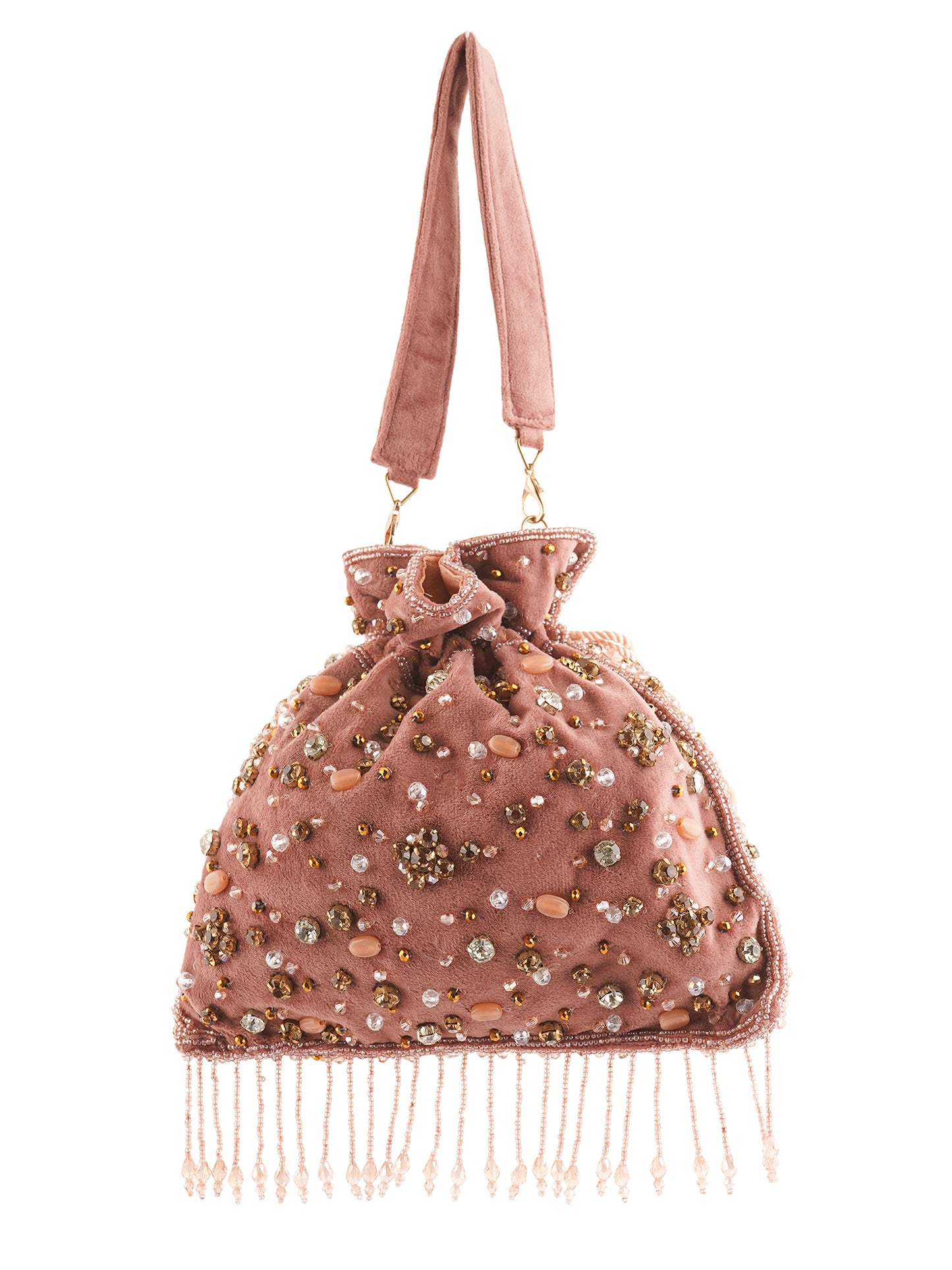Handembroidered Phoolrani Potli Bag by aclutchstory with intricate floral embroidery and traditional design.