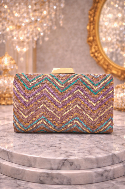 Rectangle clutch bag by aclutchstory featuring a sleek design and compact size, perfect for evening or formal occasions.