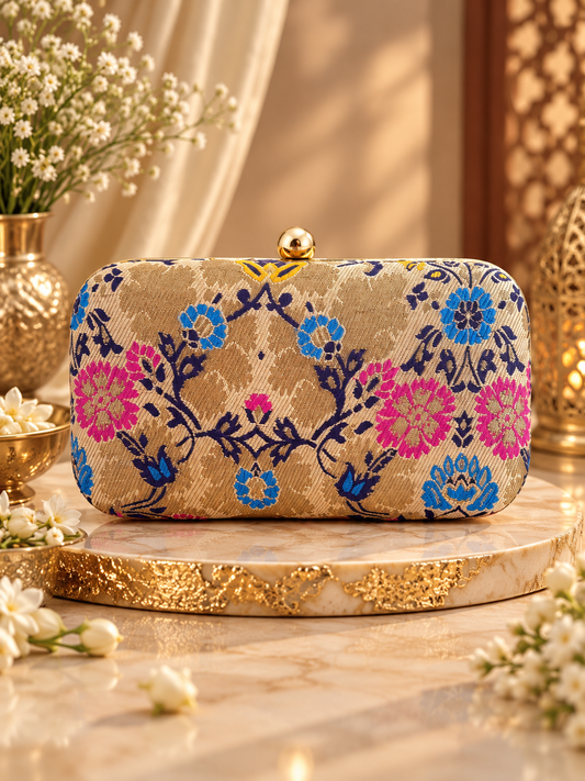 Regalia Brocade Clutch as seen on Jyoti Mukherjee