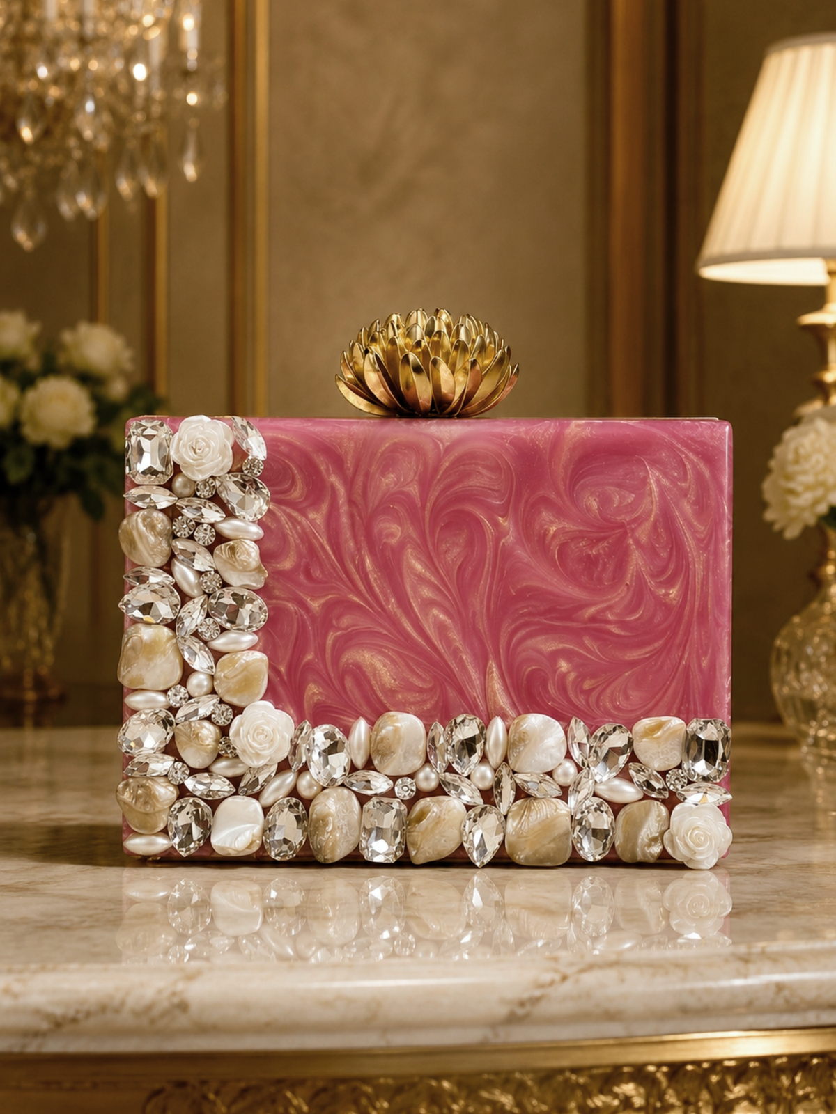 Rosettee Spotlight Resin Clutch