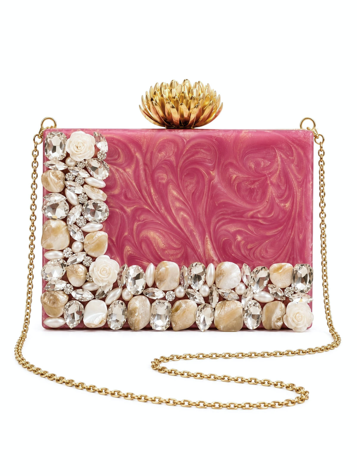 Rosettee Spotlight Resin Clutch
