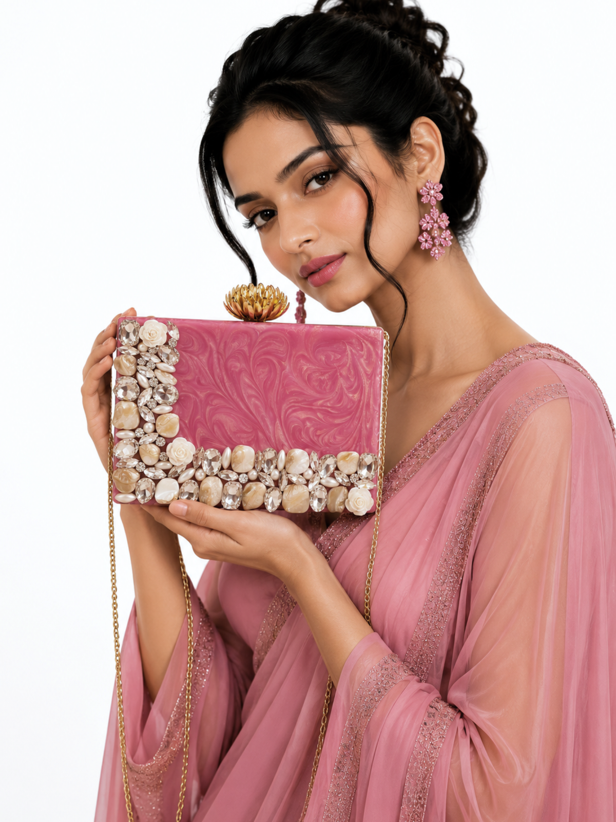 Rosettee Spotlight Resin Clutch