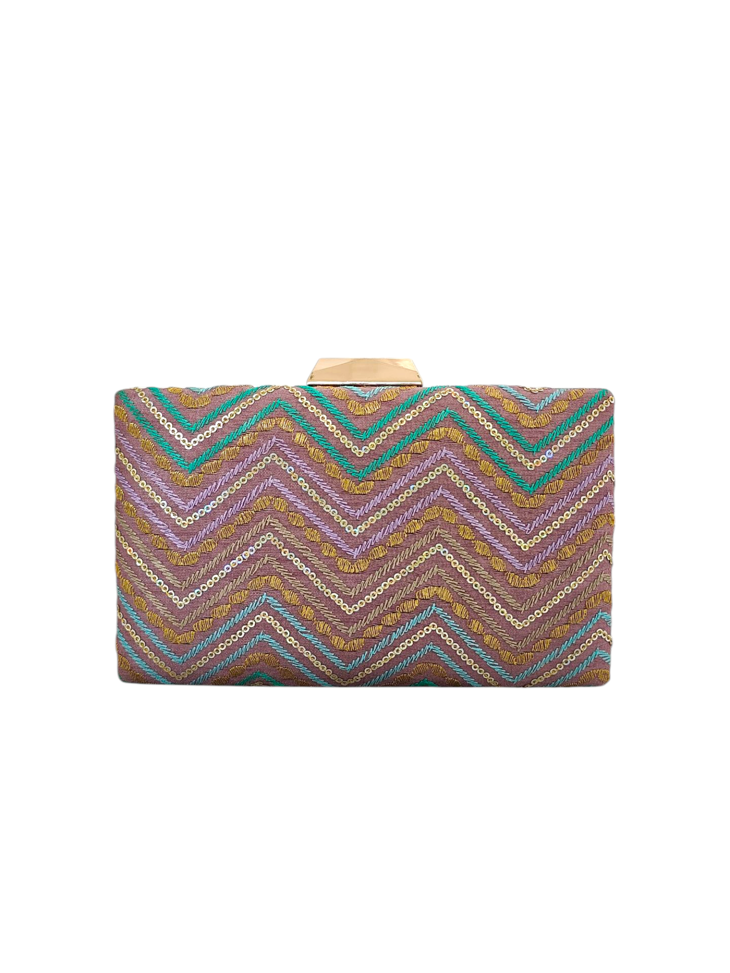 Set of 4 rectangular clutches by aclutchstory, featuring sleek designs and varied colors for stylish evening or casual use.