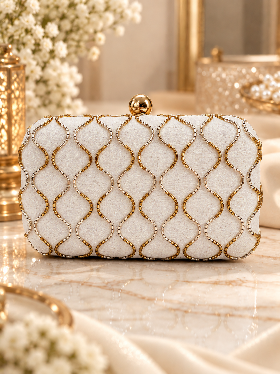 Sitara Beaded Clutch