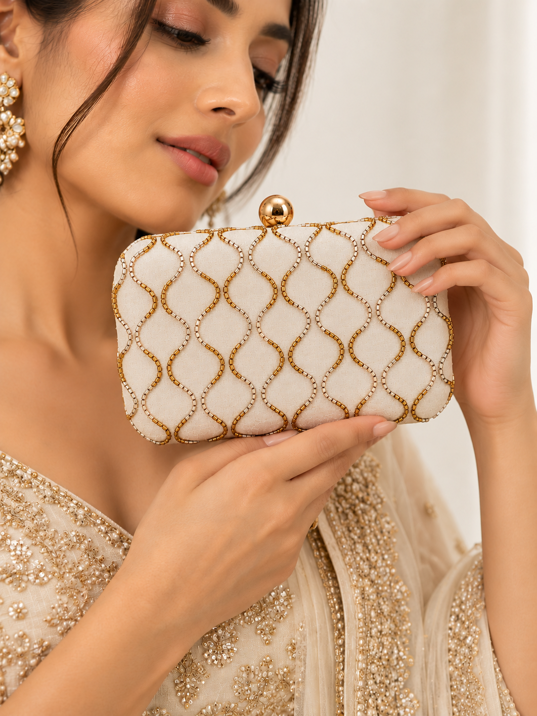 Sitara Beaded Clutch