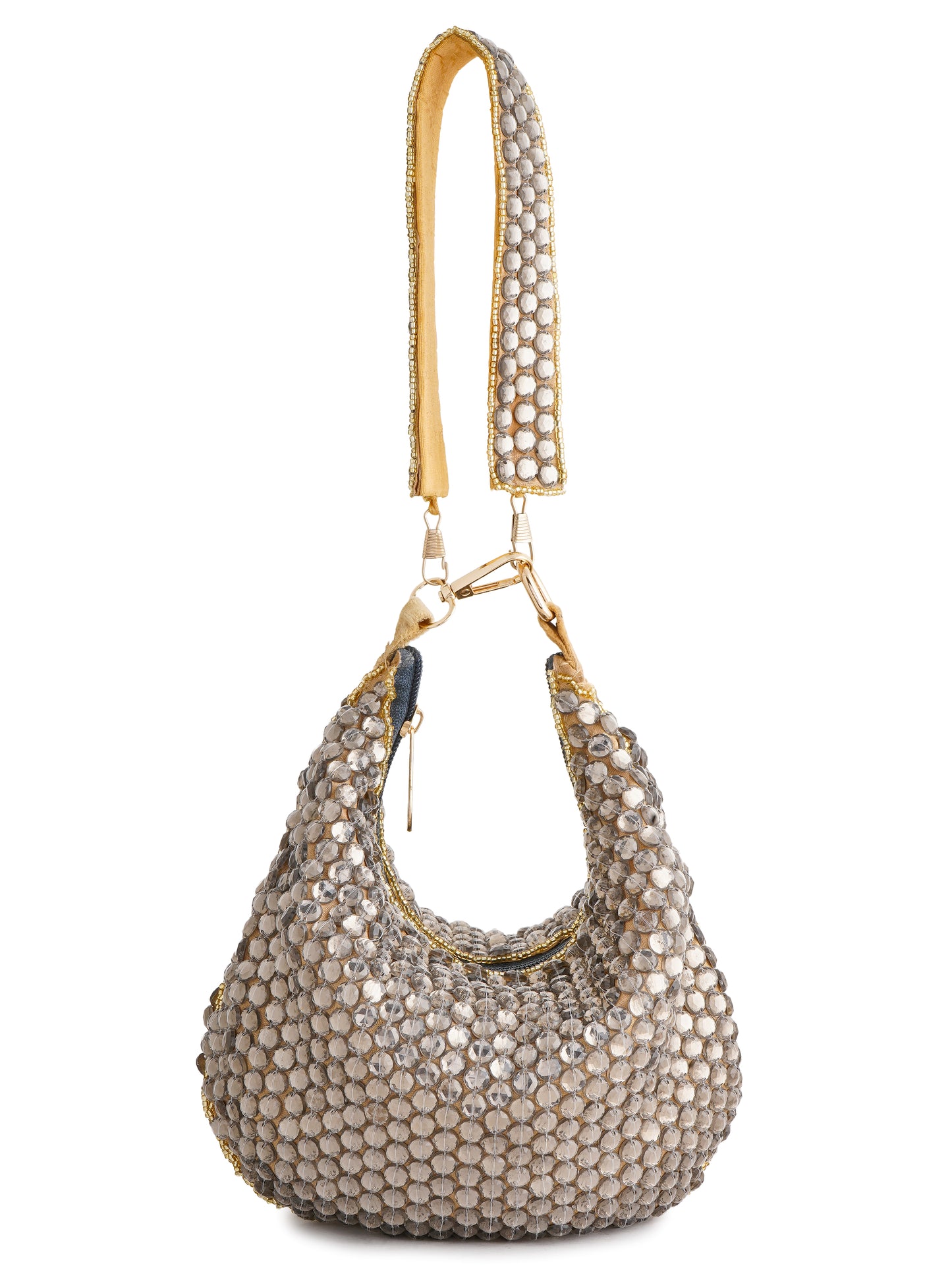 Smokey Topaz clutch purse by aclutchstory featuring a sleek design and textured leather finish.