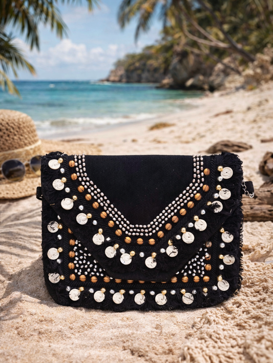 Marble Coin Boho Clutch