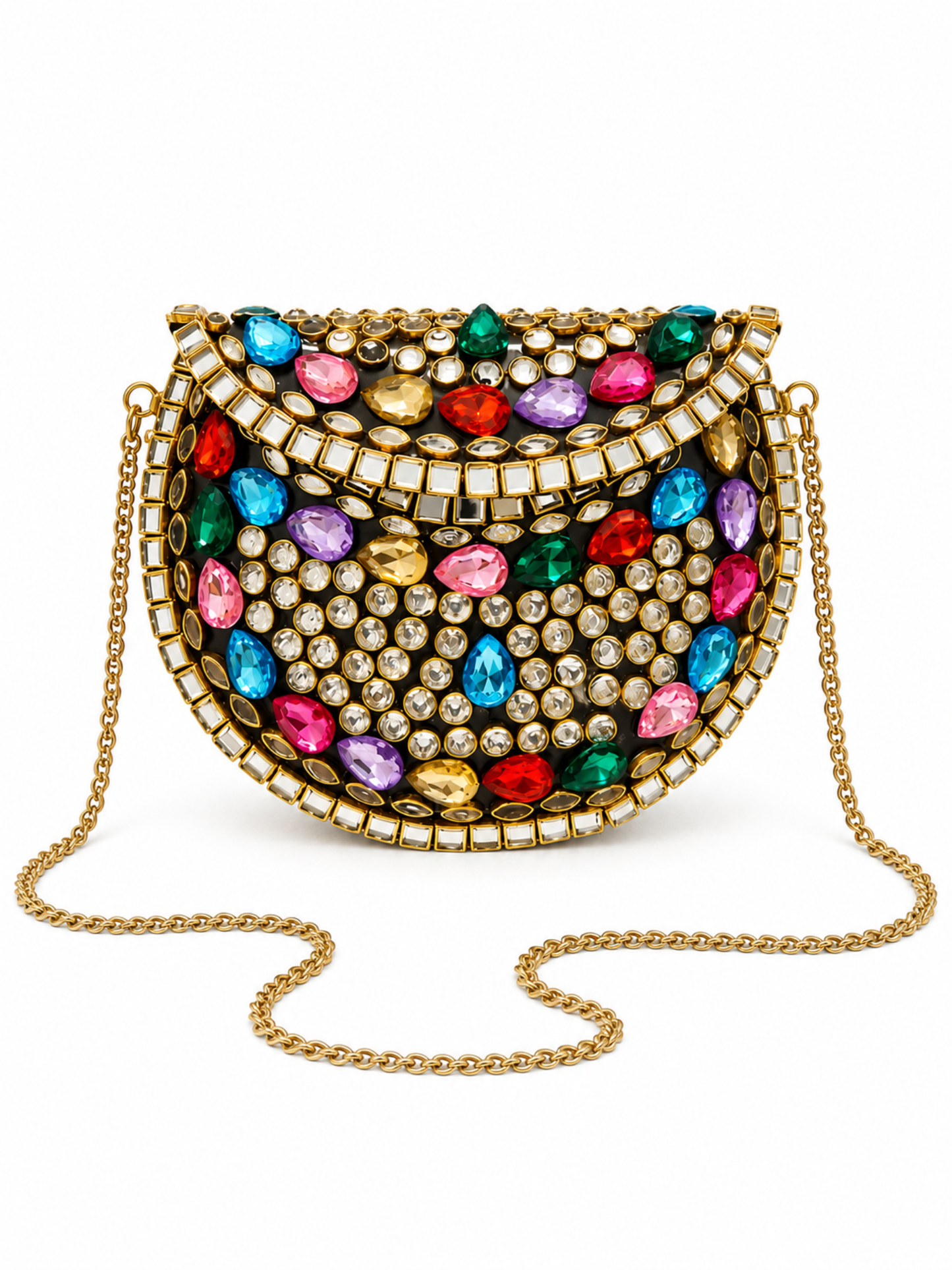 Multi Luxe Kundan Clutch