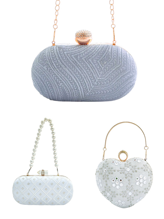 Set of 9 Embroidered Clutches